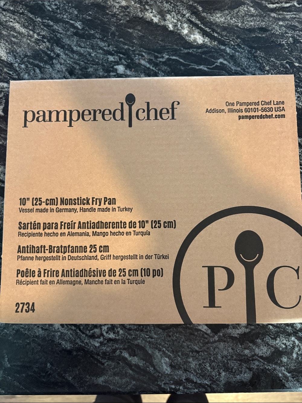 Pampered Chef 10” frying pan